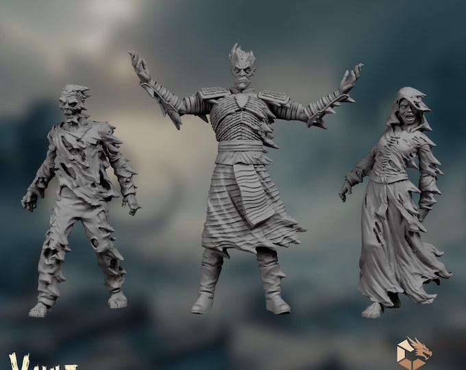 Frozen Undead Miniatures by VaultZ | Chilling Zombies for Ice Campaigns