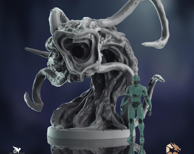 Black Ooze Mini | Slime Monster Miniature | Cave Dwelling Horror | By Claudio Casini