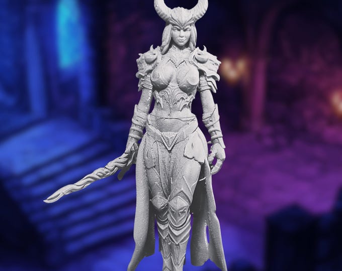 Succubus Mini with NSFW option | Female Demon Sorceress Miniature | by 3DArts