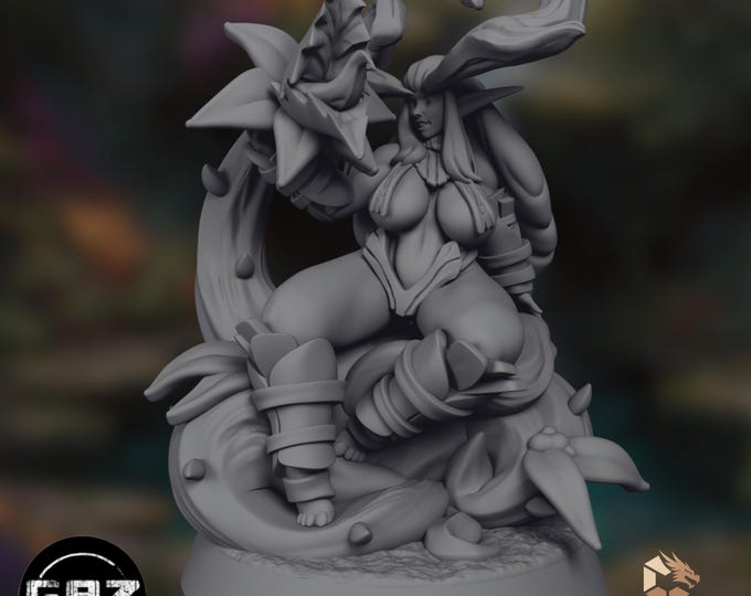Dryad Forest Nymph Miniature | Fey Spirit Creature | SFW / NSFW Options | Gaz Minis