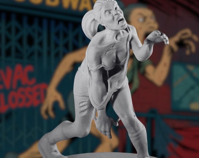 Zombie Sprinter Mini | Athletic Female Zombie For Wasteland, Walking Dead, AFMBE, Project Z, Everyday Heroes | Vaultz Minis