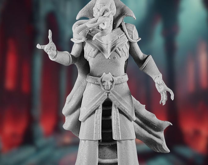 Tentacled Horror Miniature | Eldritch High Priest Fantasy Figure | By Monster Atlas