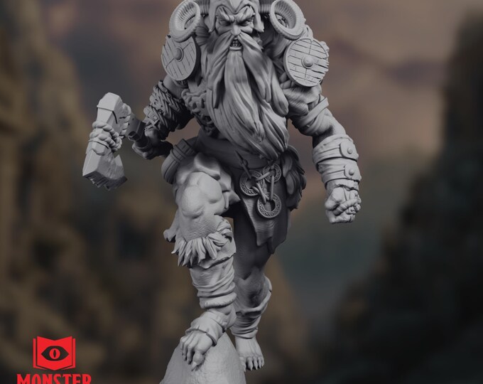 Frost Giant King | Huge Viking Giant Miniature | Frozen North Monster | By Monster Atlas