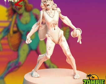 Zombie Island Grandmother | Resort Apocalypse Matron Miniature by VaultZ