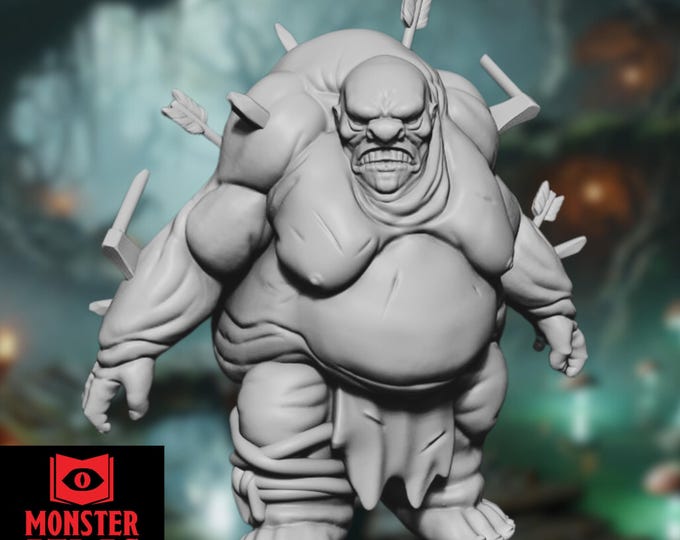 Bloated Flesh Golem Mini | Nupperibo Mini | Flab Giant Miniature | By Monster Atlas