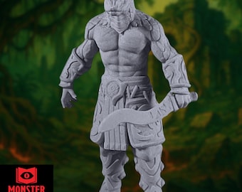 Snakefolk Fighter Mini: Scaled Reptile Champion, Temple Ruin Encounters