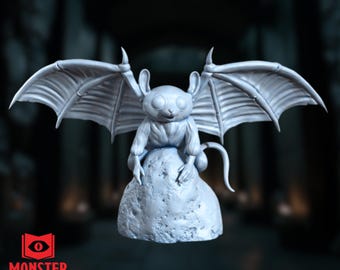 Wynling Miniature | Bat-Winged Mouse Mini | Familiar or Summon Miniature | Aberrant Pet or Tiny Fiend | By Monster Atlas