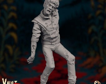 Infected Dancer Figure | 80s Horror Tabletop Miniature | Zombicide Undead Shambler | VaultZ