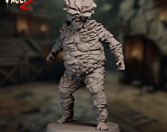 Fungus Zombie Mini | Bloated Fungal Monster Miniature | VaultZ Plague Horror for Post-Apocalyptic Games