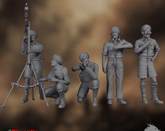 WWII Indian Army Soldiers | British Indian Infantry | Historical Miniatures | By 3Dimontis
