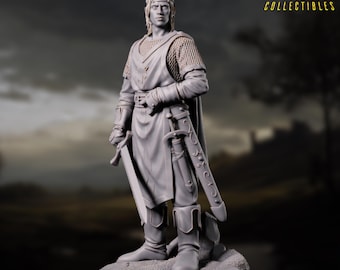 Heroic Elf Fighter Miniature | Noble Male Champion with Sword Mini | By Primal Collectibles