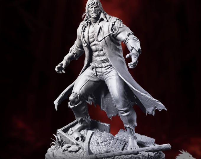 Cursed Feral Warrior Miniature | Haunted Brute NPC | Grim Fantasy Tabletop Figure | By Primal Collectibles