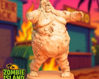 Bloated Zombie Miniature: Grotesque Undead Boss, VaultZ Zombie Island