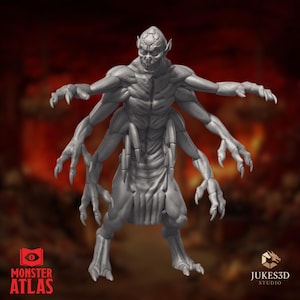 Void Spawn Monster Mini | Aberration Warlord Miniature | Far Realm Claw Beast | Monster Atlas