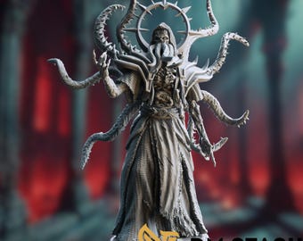 Elder Horror Archmage Mini | Tentacled Ancient Lich Miniature for Tabletop Games by DM Stash
