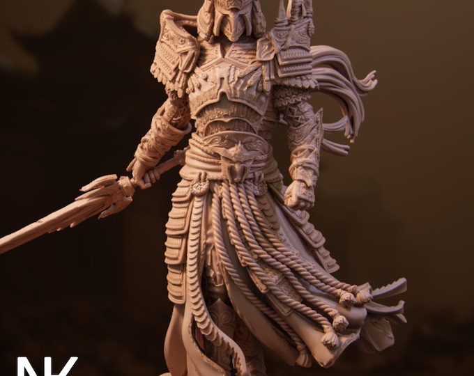 Four Horsemen War Resin Kit | Fearsome Armored Champion | Collectible Display Miniature | By Nerikson