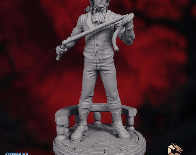 Monster Hunter Mini | Human Rogue Miniature | Undead Slayer | Primal Collectibles