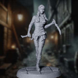 Female Rogue Mini | Human Soulknife Rogue Miniature | By TPK Labs