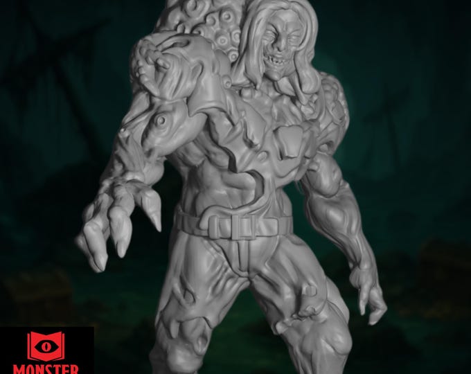 Undead Pirate Brute Mini | Barnacled Sailor Monster for Salt Water Horror Campaigns | By Monster Atlas