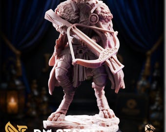 Werewolf Ranger Mini | Beast Master Miniature | Lycanthrope Hunter with Heavy Crossbow | By DM Stash