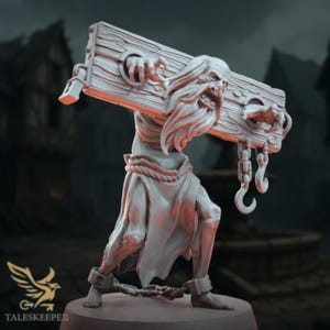 Gequälter Häftling Mini | Shackled Captive Horror NPC für Creepy Dungeon Einstellungen | Von Tales keeper