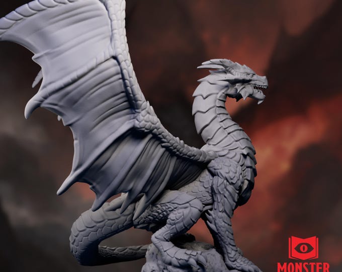 Copper Dragon Miniature: Gargantuan Resin Monster Atlas Boss