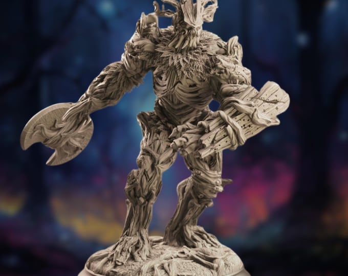 Treant Forest Guardian Miniature | Towering Woodland Monster Mini | By DM Stash