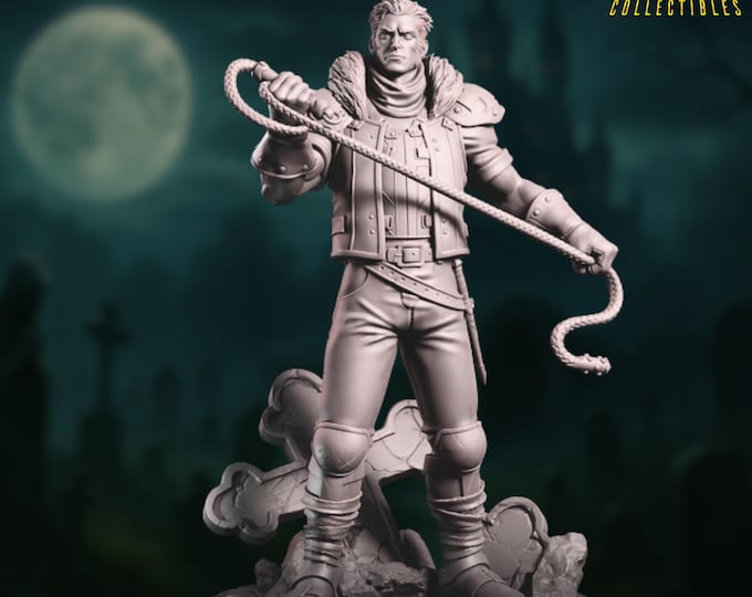 Vampire Hunter Miniature: Whip, Graveyard Base - Primal Collectibles