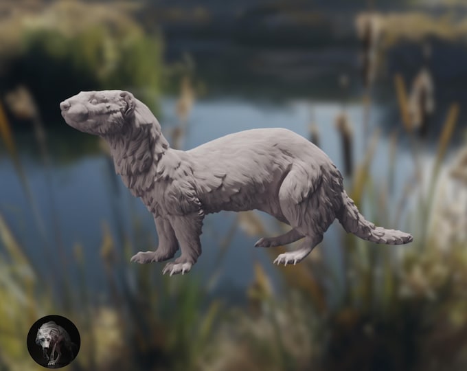 Polecat Sculpture | Paintable Resin Wildlife Sculpture | By Animal Den Miniatures