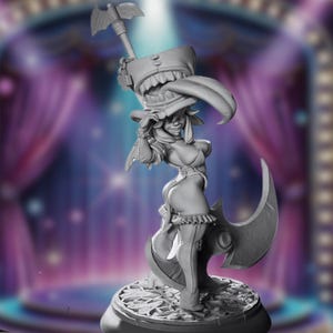 Goblin Showgirl NSFW/SFW Mini | Fantasy Goblin Miniature | 32mm-75mm Scales | Gaz Minis