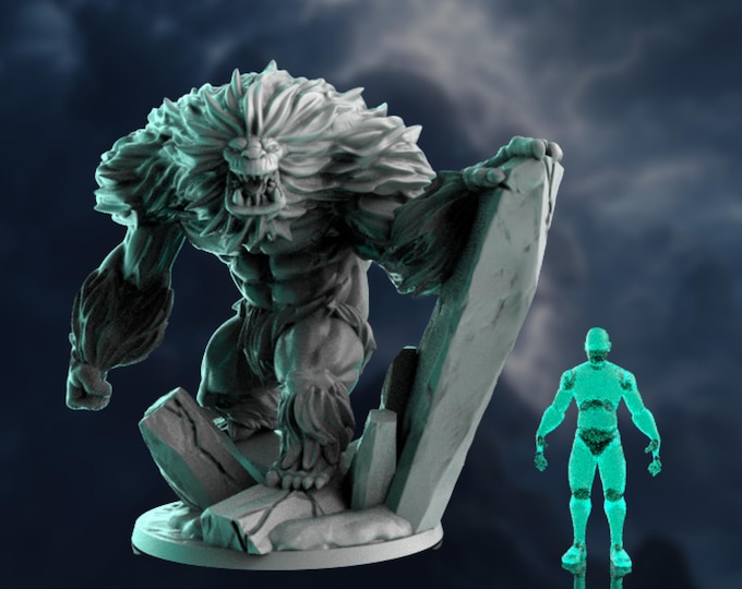 Bigfoot Miniature | 32mm Large Sasquatch Forest Monster Mini | Yeti Cryptid Encounter NPC | By Claudio Casini Arts