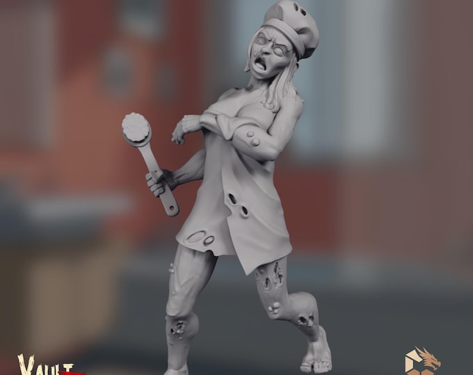 Shower Zombie Mini | Undead Horror Miniature | Bathroom Survivor Encounter Monster | VaultZ