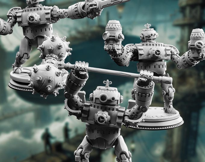 Clockwork Automaton Army Minis | Animated Constructs Miniature Set | By DM Stash