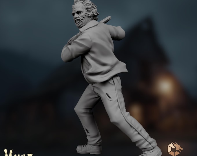 Masked Chainsaw Killer Mini | Horror Monster Miniature | Slasher Encounter | By VaultZ
