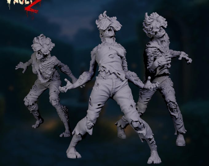 Fungus Zombie Mini | Fungal Walker Miniature | Spore Zombie Mini | Hive-Minded Horror Swarm | By VaultZ