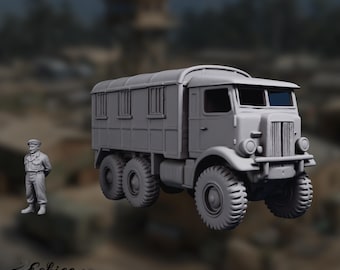 Leyland Retriever Command Truck | “Monty’s Office” WWII Vehicle | Resin Model by Eskice