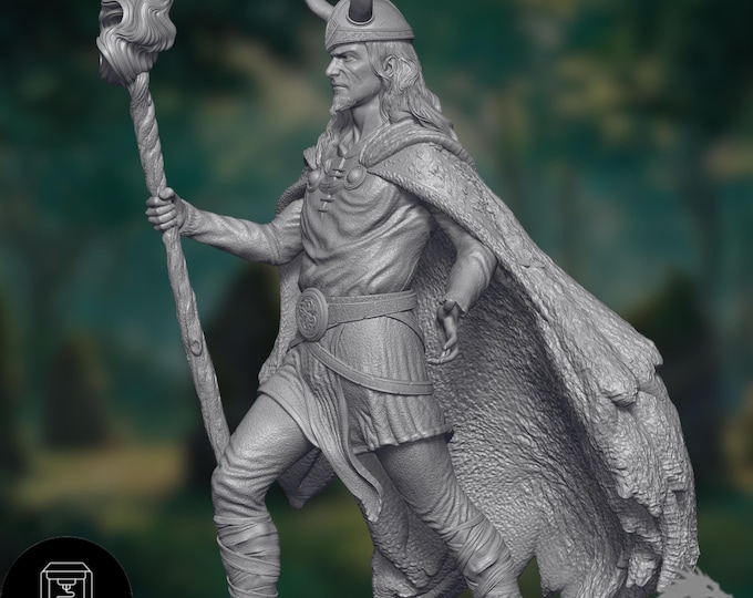 Loki Miniature | Norse Trickster God Model | Mythological Sorcerer | By Nafarrate