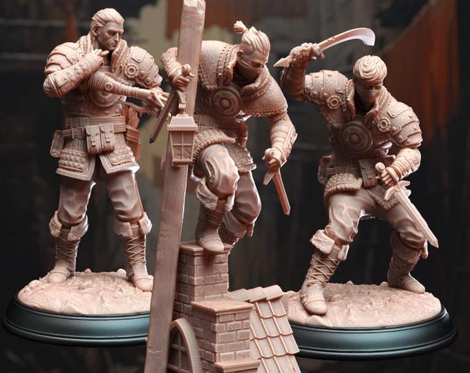 Bandit Miniature Set | Thugs, Outlaws, Brigands, Marauders |  Minis | By DM Stash