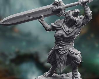Kobold Barbarian  Mini | Kobold Berserker  Miniature | by DM Stash