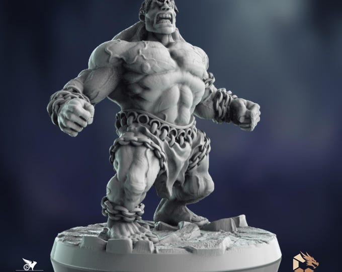 Hulking Monster Mini | Large Abomination Miniature | Mutation Boss Creature | By Claudio Casini