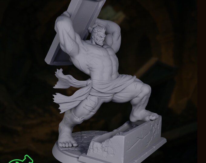 Hulking Zombie Mini | Massive Monster Abomination Miniature | Graveyard Boss Creature | By TPK Labs