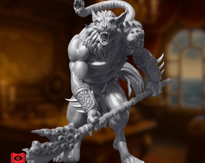 Molydeus Mini | Huge Demon Lord Miniature | Dual-Headed Abyssal Enforcer | By Monster Atlas