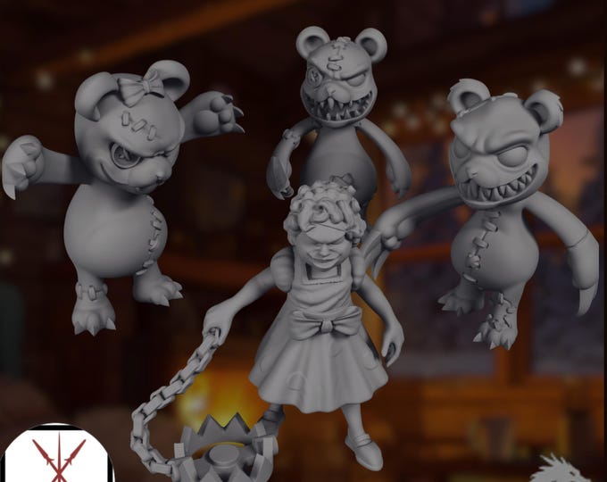 Twisted Fairy Tale Mini Set | Demented Storybook Villains | Horror NPC Encounter | By Crosslances
