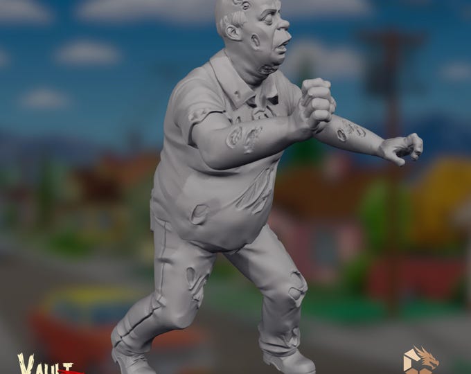 Suburban Dad Zombie Mini | Undead Civilian Miniature | Apocalypse Horror Encounter | VaultZ