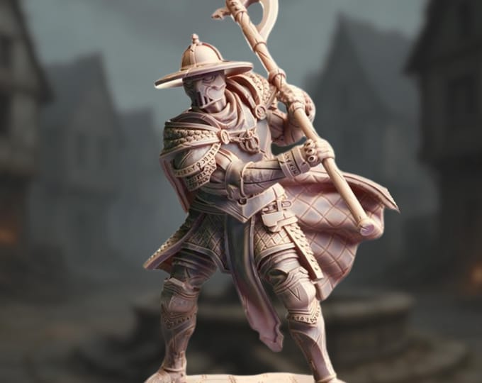 Judgement Knight with Axe | Fighter Crusader, Royal Guard Miniature | By DM Stash