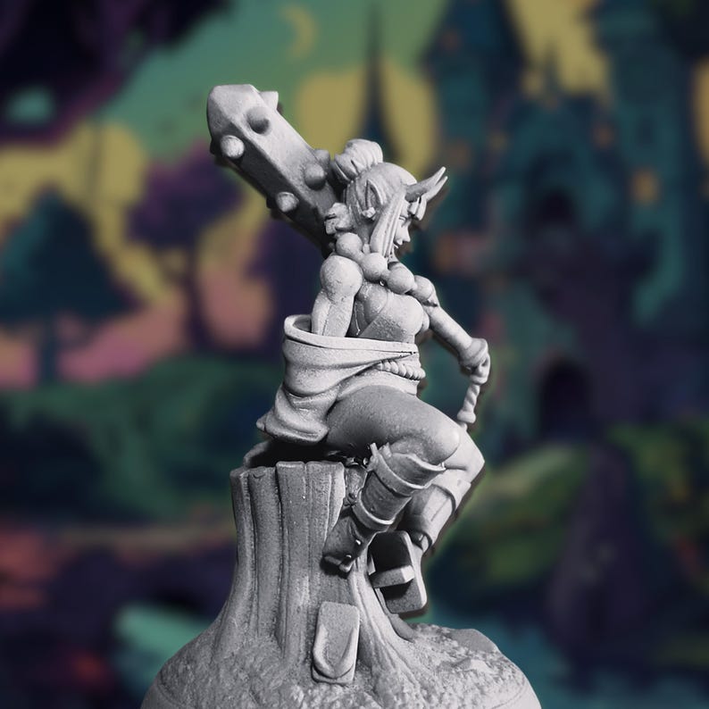 Female Oni Mini With NSFW Options | Seductive Oni Warrior Miniature ...