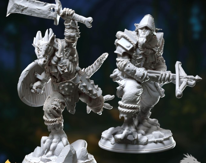 Kobold Fighter Mini Set | Kobold Bandits | by DM Stash