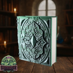 Emerald Arcane Tome Storage Case | Dice Tower, Trinket Box