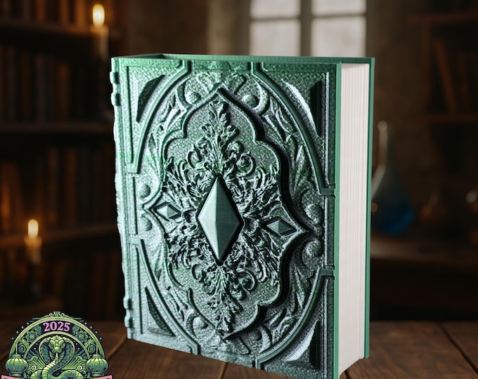 Emerald Arcane Tome Storage Case | Dice Tower, Trinket Box
