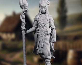 Human Shaman  Mini | Native American Miniature | by TPK Labs